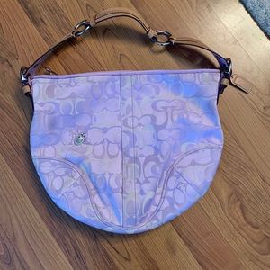 Coach lilac hobo bumble bee shoulder bag